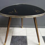 Black and Gold glass table 1960s