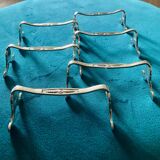 6 Christofle silver-plated metal knife rests