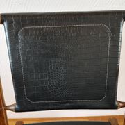 Paire de chaises pliantes safari  en cuir 1970-80