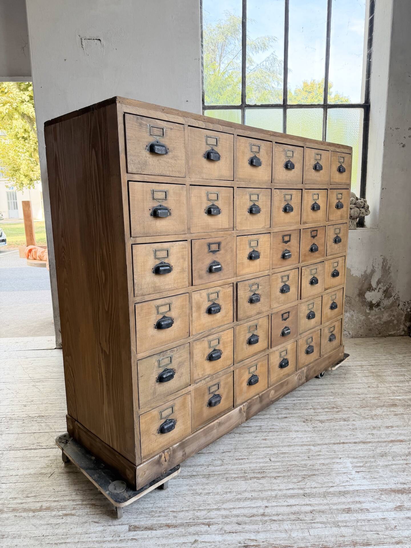 1950s pine workbench XL 160cm
