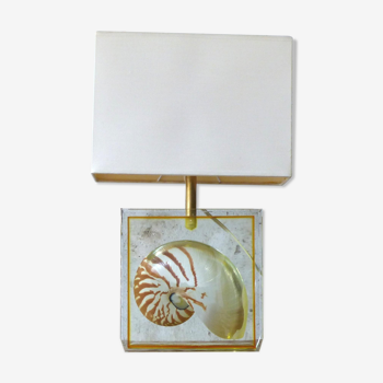 Table lamp inclusion shell nautile
