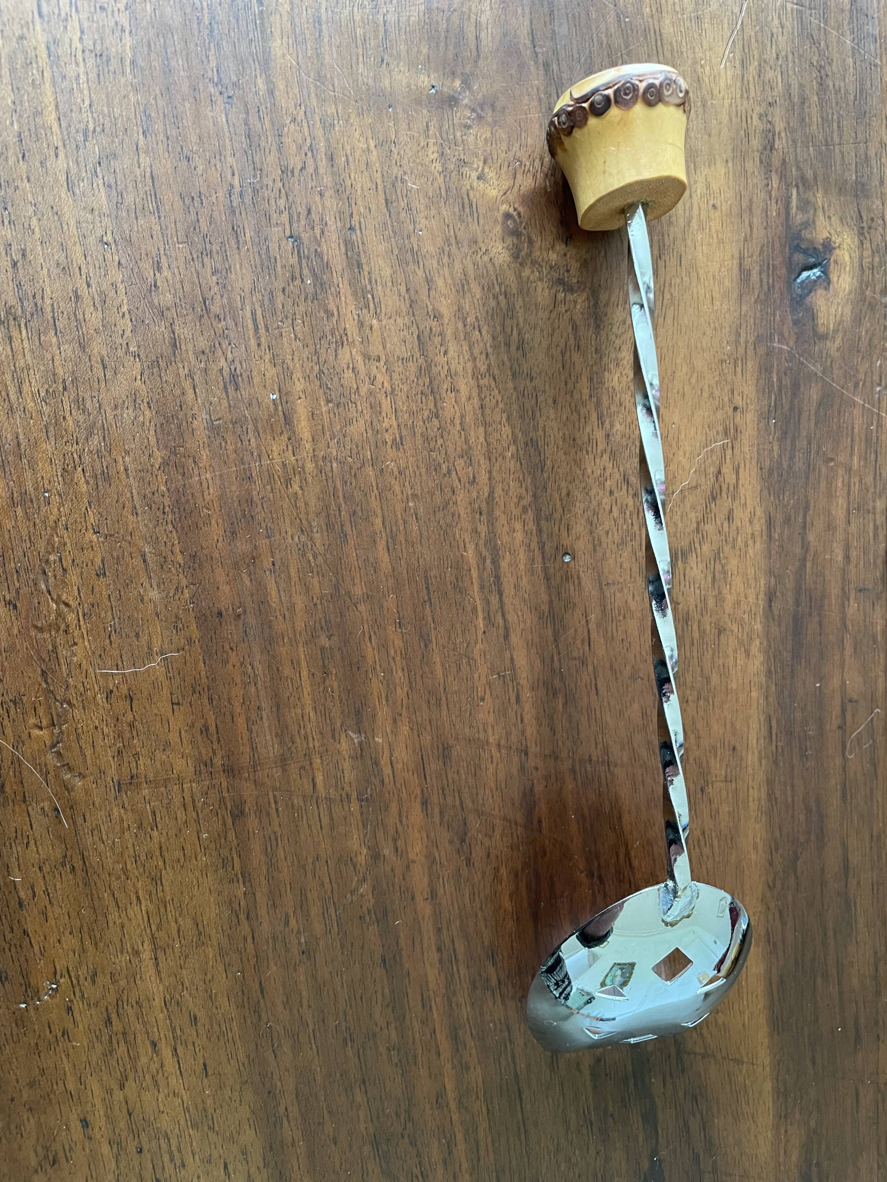 Vintage bamboo handle cutlery