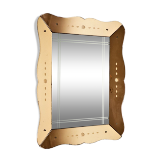 Miroir vénitien gravé 76x58cm
