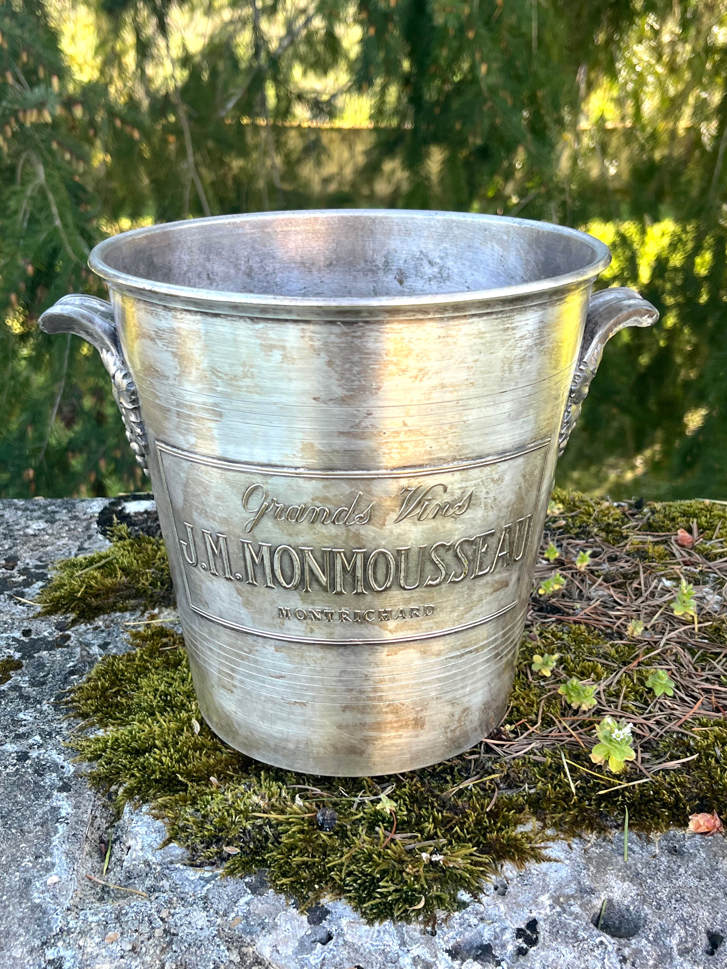 Silver Plated Champagne Cooler, Monmousseau Vintage Argit