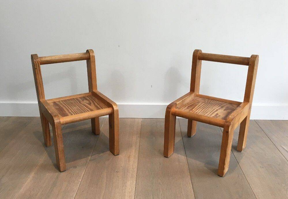 Pair of small children's chairs
