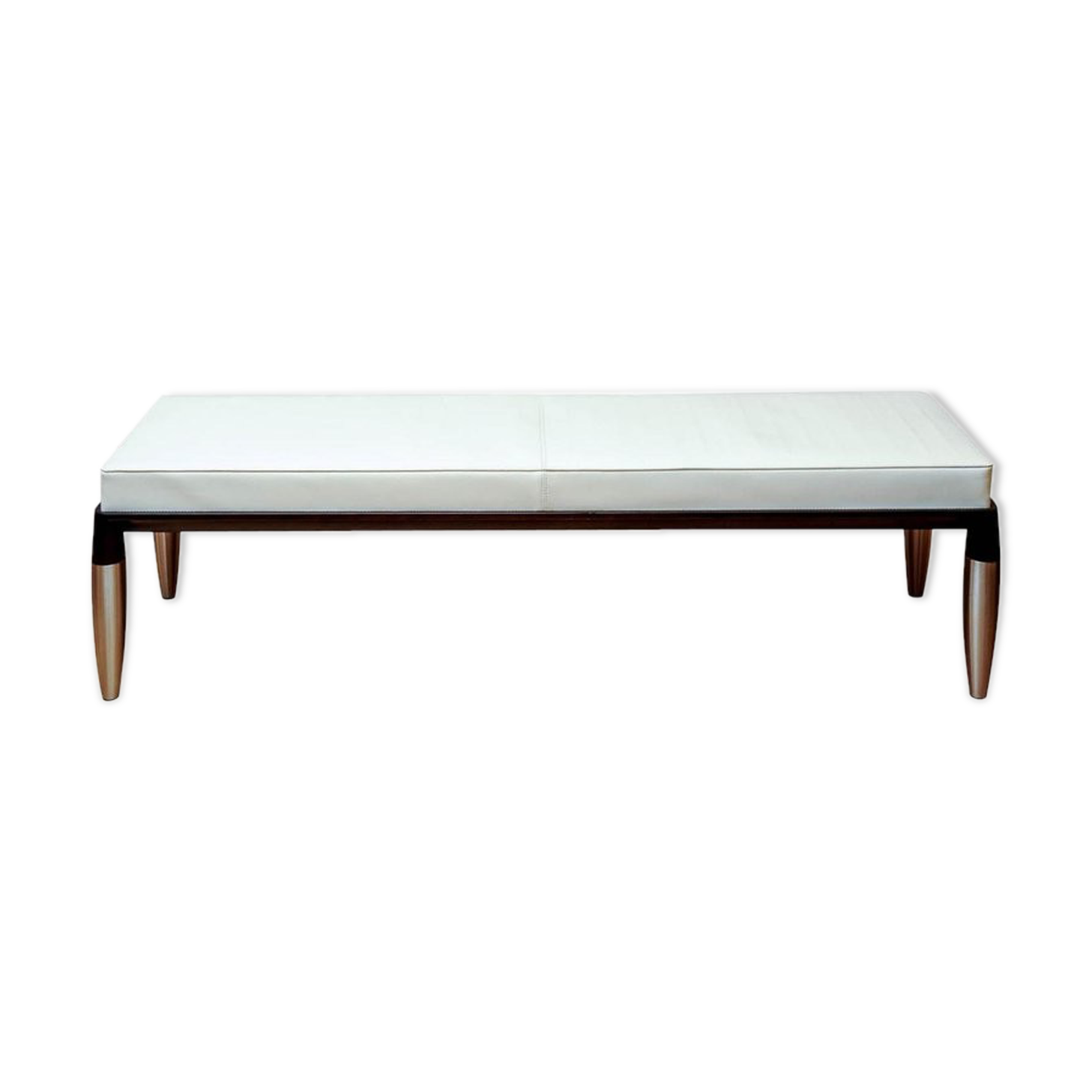 Bench top White leather