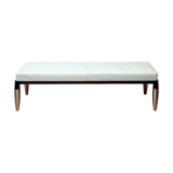 Bench top White leather