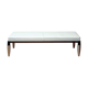 Bench top White leather