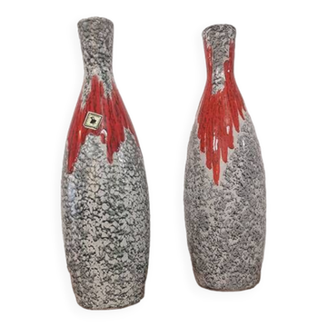 Vase vintage Fat Lava Fabriqué en Hongrie dans les années 70