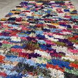 Multicolor carpet in boucherouite fabric 130x250ccm