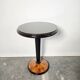 Table d'appoint en noyer et bois ébène de style Art Déco