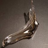 Smoked glass catchall from the seventies.