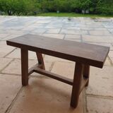 Solid oak bench