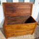 Old solid oak cabinet with its large drawer.