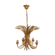 Golden vintage chandelier "wheat ears" by Maison Masca