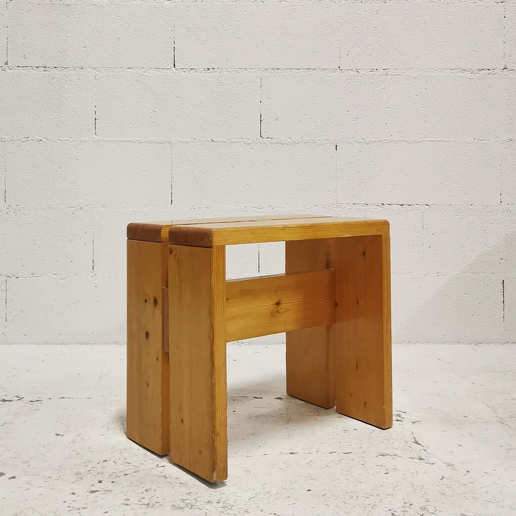 Stool " Les Arcs " by Charlotte Perriand, 1960
