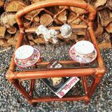 Rattan bedside