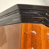 Biedermeier Bookcase in Walnut & Glass, Austria, 1825