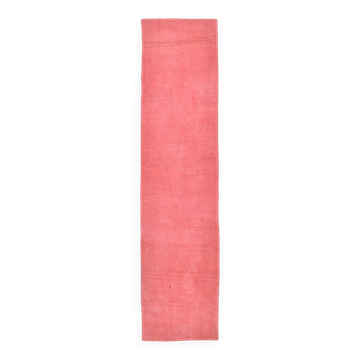 Tapis de couloir vintage rouge pâle et rose 2x11, 79x345 cm