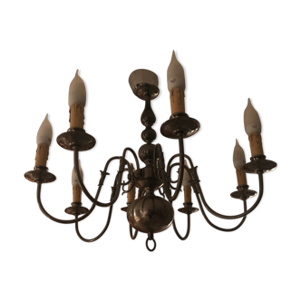 Classic style silver chandelier