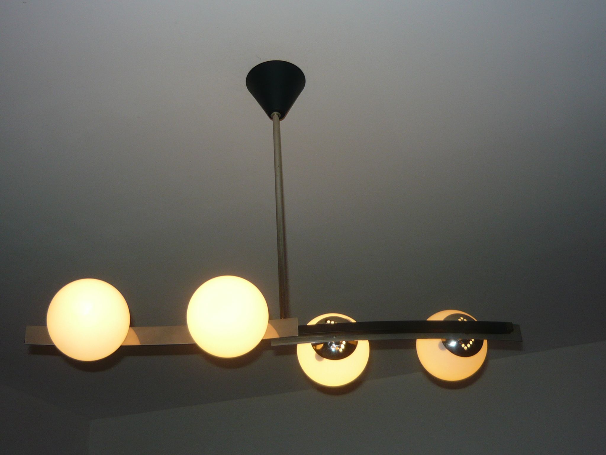 LUSTRE ANNEES 50/60 VINTAGE 4 FIRES