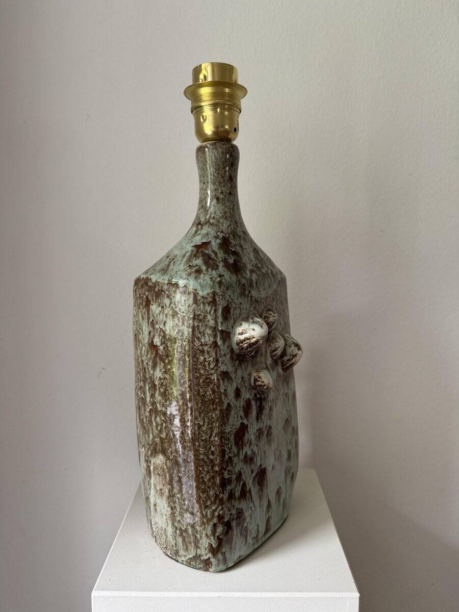 Danish studio ceramic lamp foot, 1960s