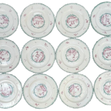 SET OF 12 PLATES - PENTHIÈVRE MODEL - WEDGWOOD MANUFACTURER