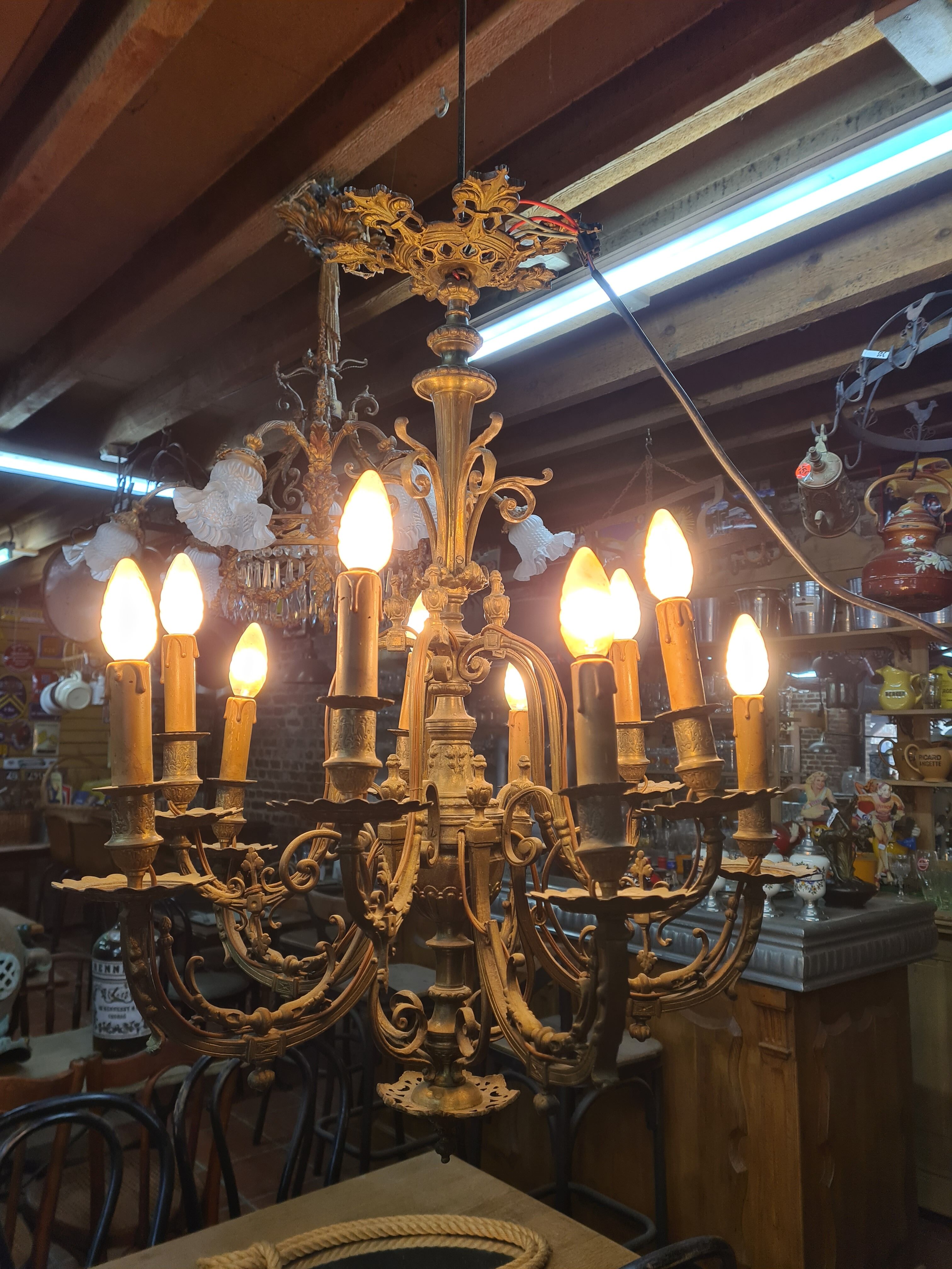 Bronze chandelier