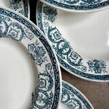 6 deep plates Léon Graves in earthenware, "Marie-Louise" service