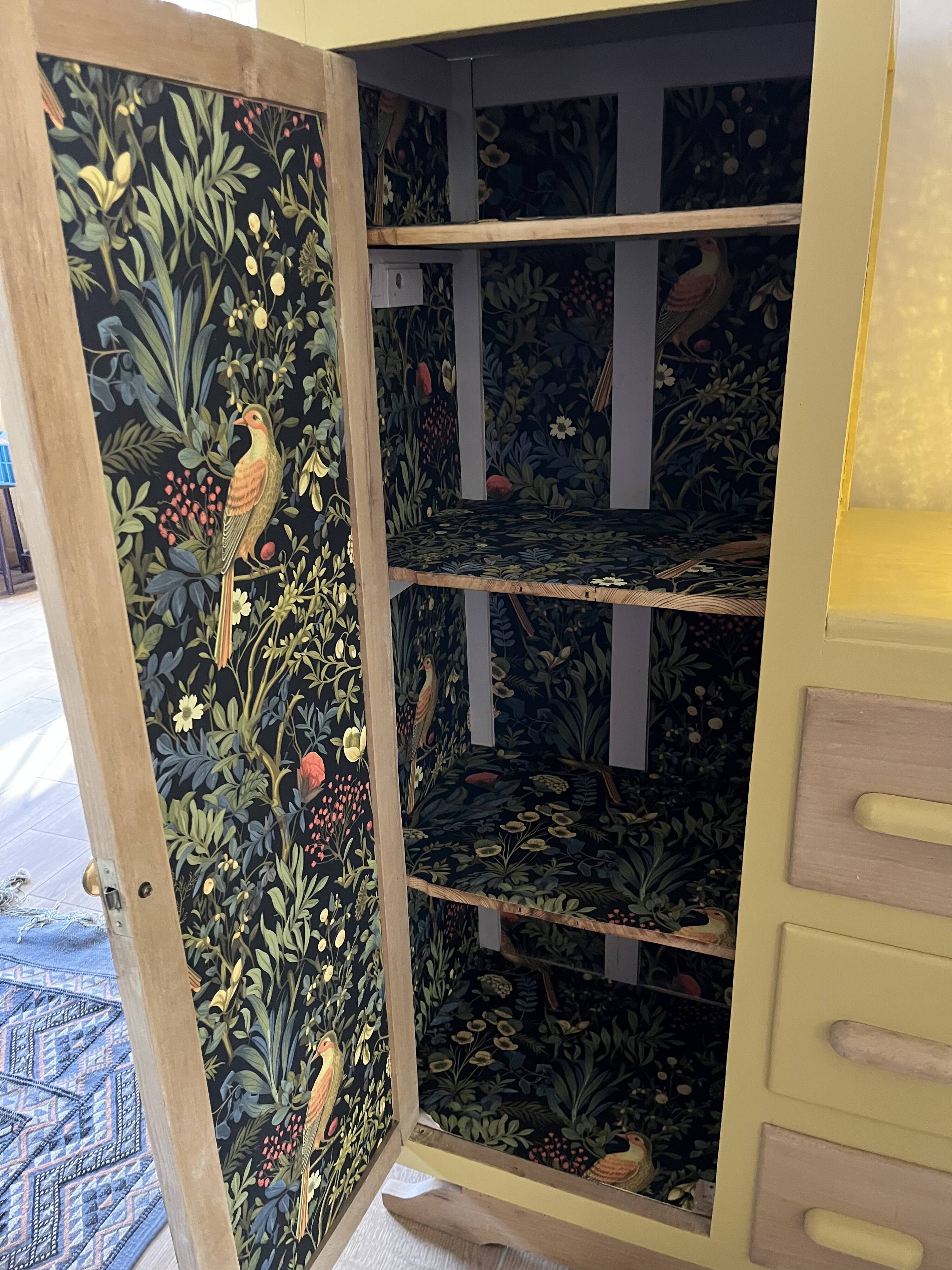 Re-styled asymmetrical wardrobe