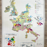 Vintage school map: agriculture in the EEC / industrial economy, mid-year 1979