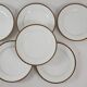 6 white porcelain dinner plates