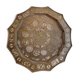 Openwork brass top. China 19 century. 12 sides. Asian art.