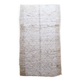 Vintage White Berber Rug - 318 x 180 cm