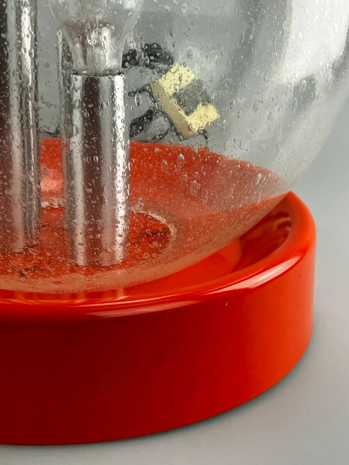 XXL 60s 70s ball lamp light table lamp space age design glass metal