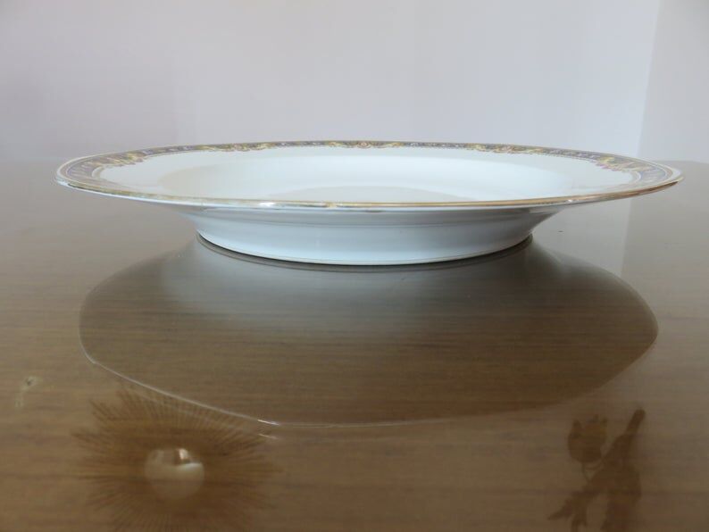 Dish " Jean Boyer " limoges porcelain, floral pattern, 20s