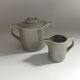 Porcelain teapot & creamer from lot virebent