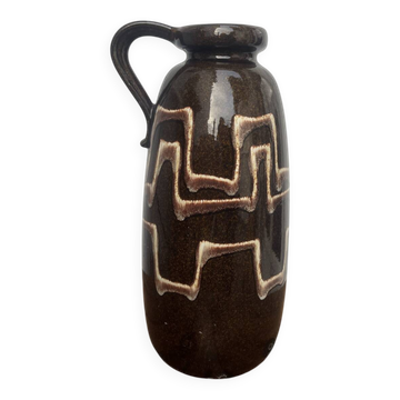 Large floor vase pitcher Scheurich 484-47 in Fat Lava ceramic
