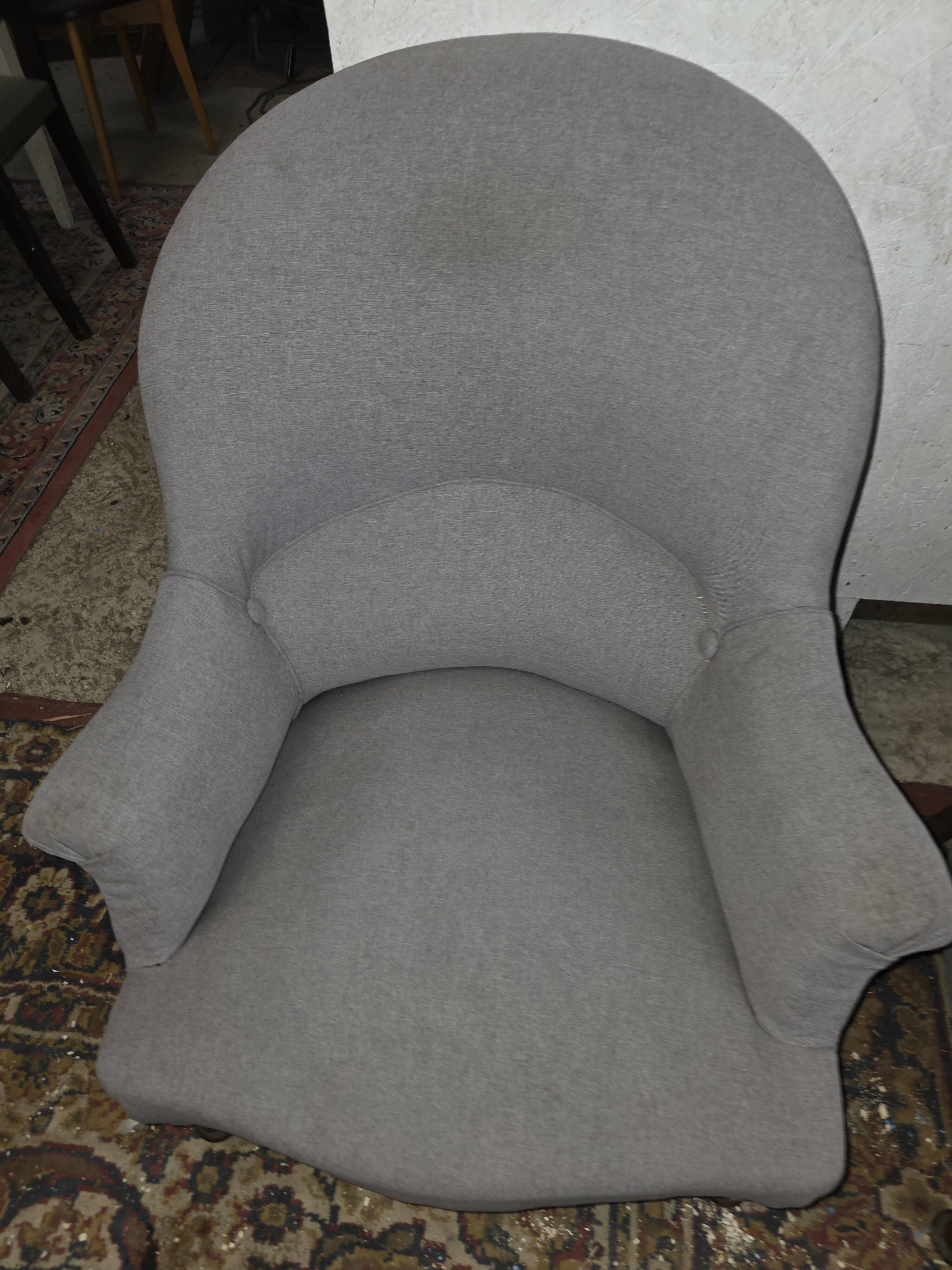 Paire de fauteuils crapaud Napoléon III