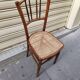 Bistro chair in wood and caning from the 1900s.