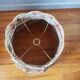 Vintage fabric lampshade large volume