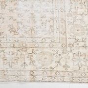 5x12 Pastel Beige Pink Turkish Vintage Area Rug, 160x375Cm