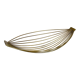 Corbeille de fruits en laiton minimaliste par Carl Auböck, Autriche, années 1950