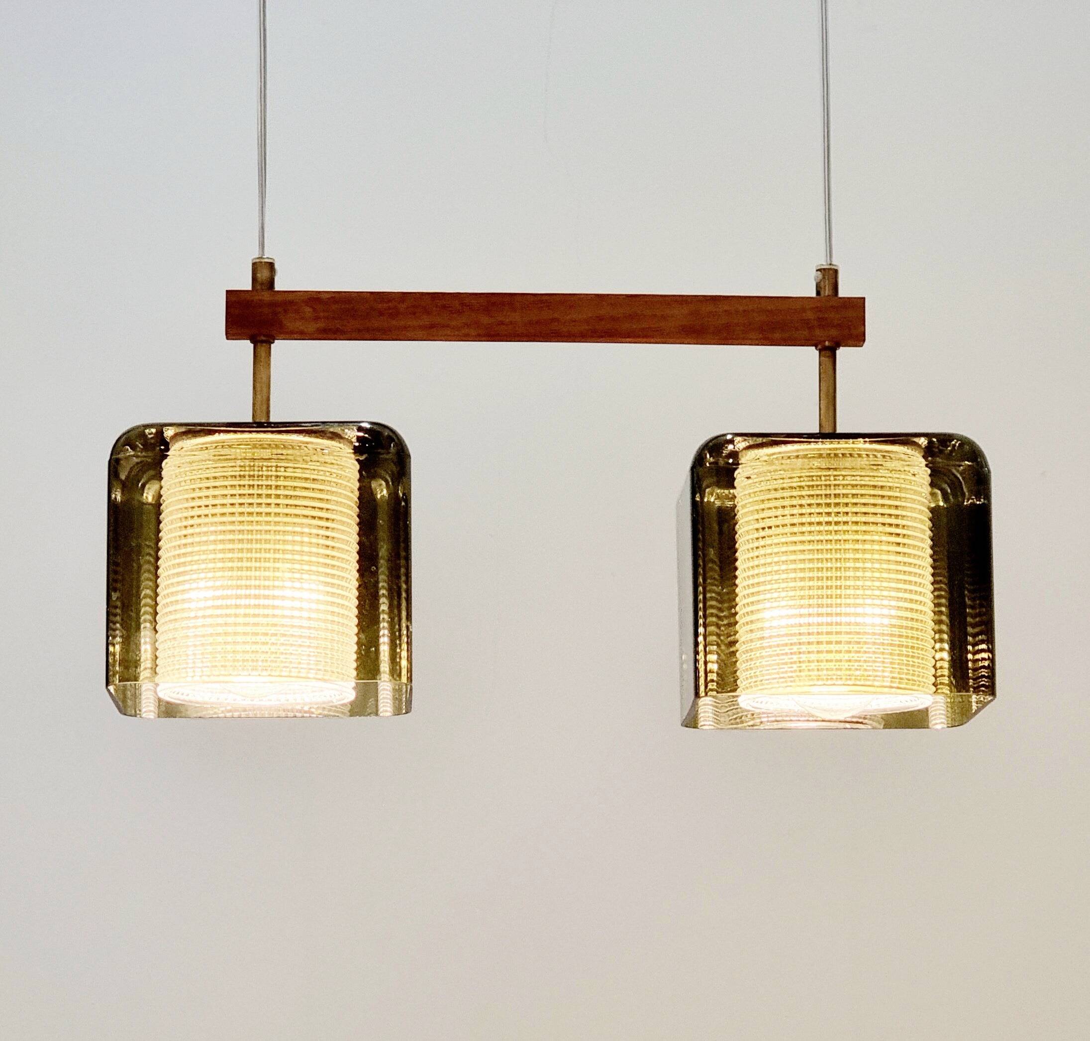Mid-Century Scandinavian Glass Ceiling Light by C. Fagerlund for Orrefors