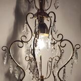 Plafonnier en cristal. Espagne, années 1950.