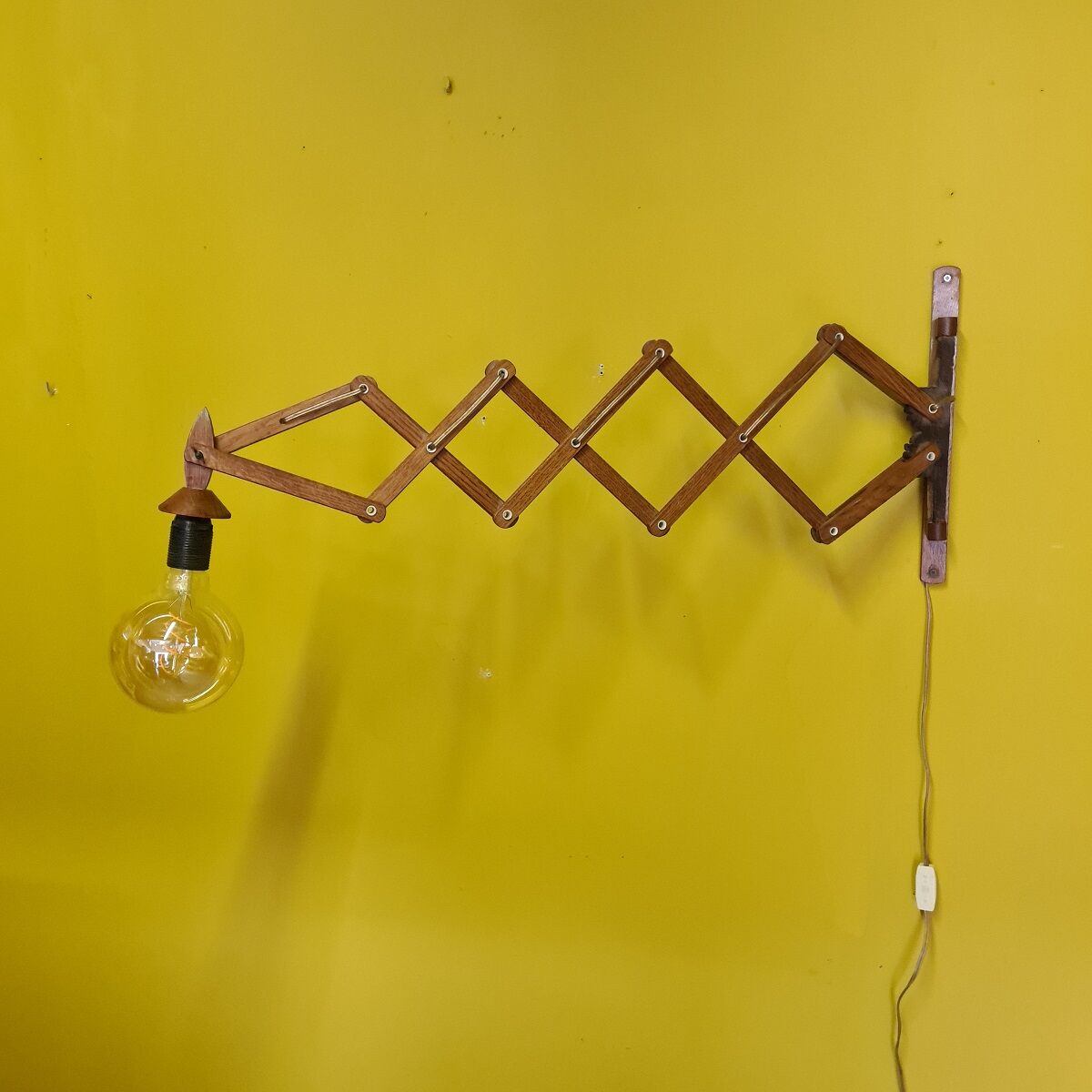 Vintage Dutch Harmonica Wall Lamp T. Zweers, from the 1960