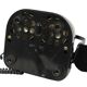 Old black telephone with rotary dial metal Bakelite RTT 56B