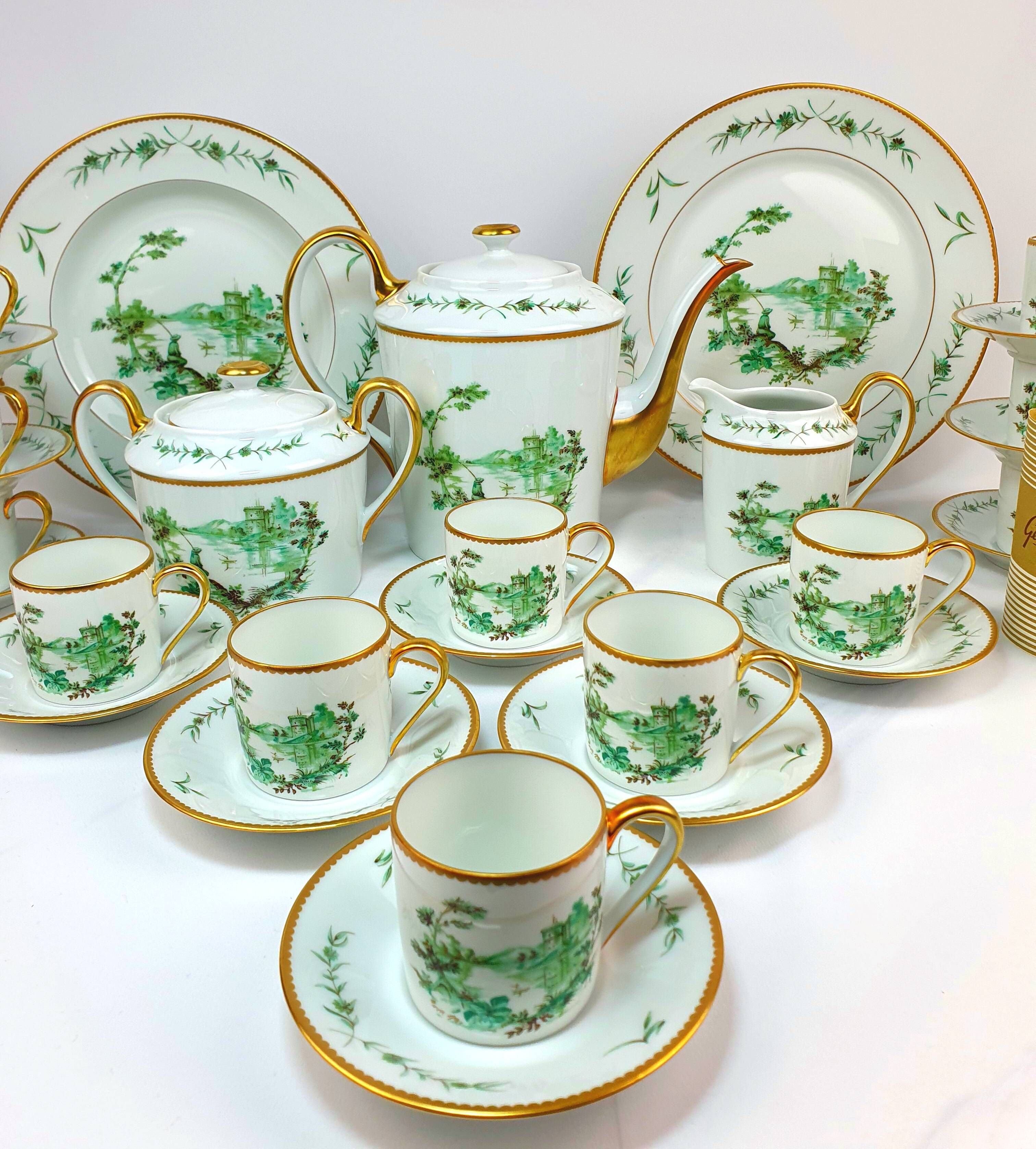 Coffee service new, georges boyer, model "old marseille", 29 pieces.