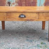 Table basse sapin patiné