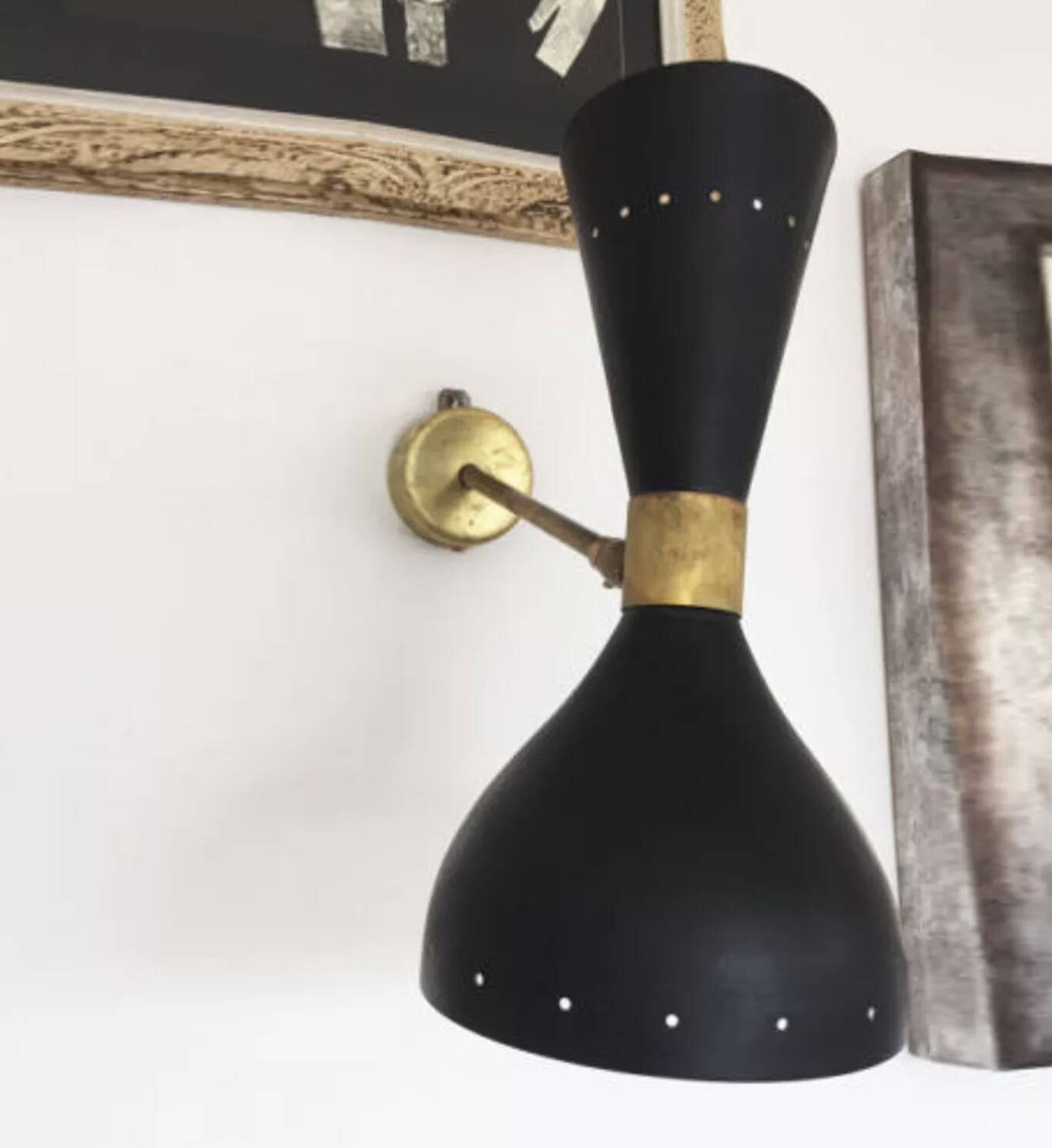 Paire d'appliques Italiennes design années 1950